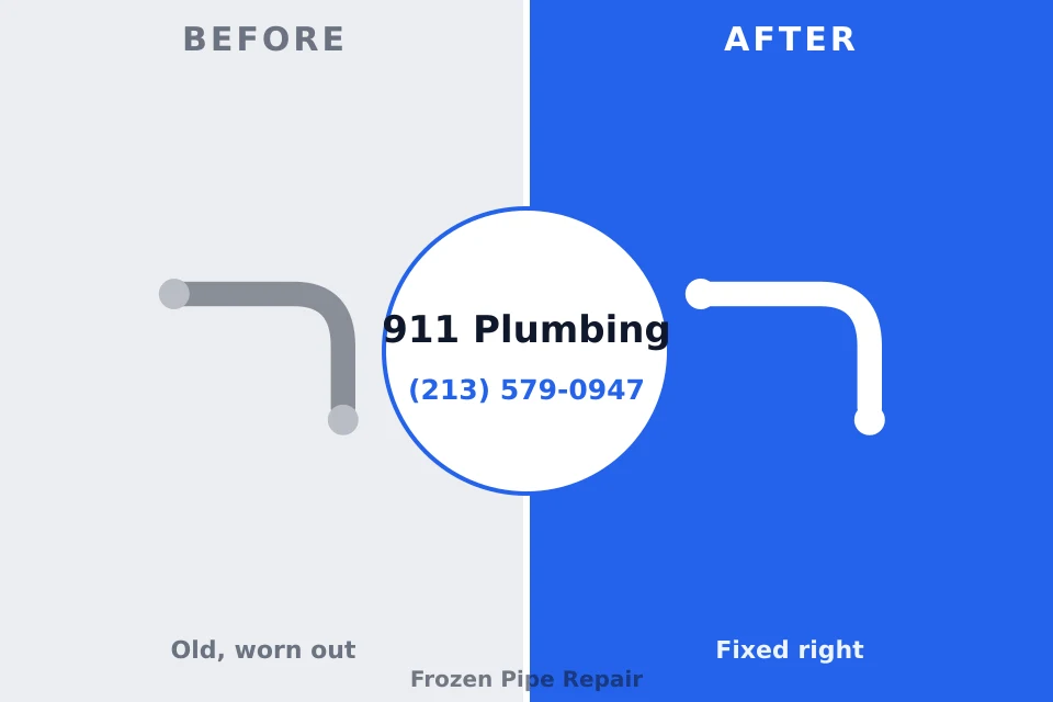 Before and after: plumbing repair Maple Lake, MN